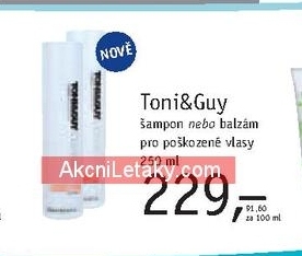 ToniGuy, šampon/balzám pro poškozené vlasy