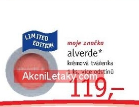 Alverde, krémová tvářenka