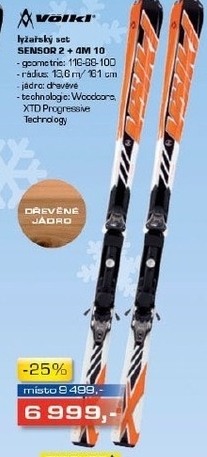 lyžařský set VOLKL SENSOR 2 4M10