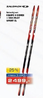 SALOMON EQUIPE G COMBI  NNN PILOT SPORT CL, běžecký set