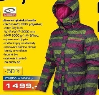 dámská lyžařská bunda 