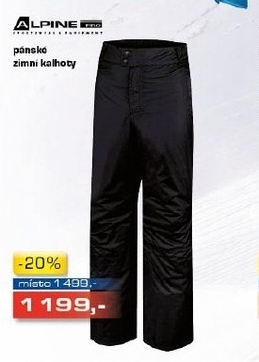 pánské zimní kalhoty ALPINE 