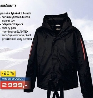 pánská lyžařská bunda ELAN