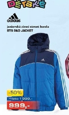 juniorská zimní bunda ADIDAS BTS PAD JACKED