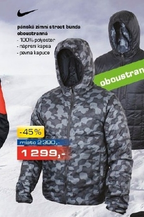 pánská zimní street bunda oboustranná, NIKE