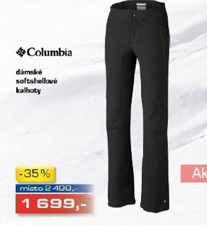 dámské softshellové kalhoty COLUMBIA