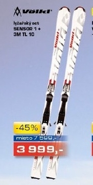 VOLKL SENSOR 1 3M TL 10, lyžařský set