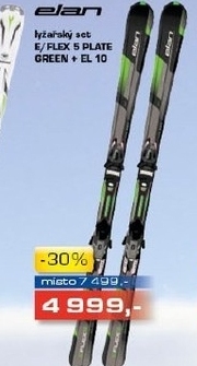 sjezdový set ELAN E/FLEX 5 PLATE GREEN EL 10
