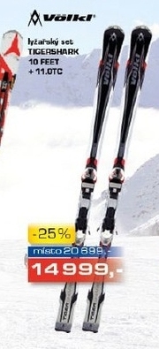 lyžařský set VOLKL TIGERSHARK 10 FEET 11.0TC 