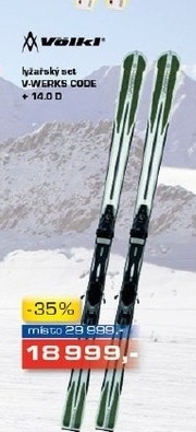 lyžařský set VOLKL V-VERKS CODE 14.0 D