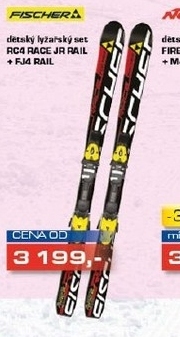 dětský lyžařský set FISCHER RC4 RACE JR RAIL FJ4 RAIL
