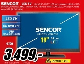televizor SENCOR  HD LED 48cm