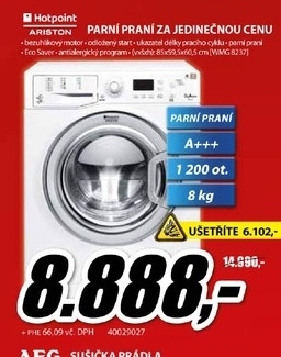 parní pračka HOTPOINT ARISTON 1200 ot/mim