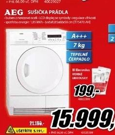 AEG sušička  prádla s tepelným čerpadlem