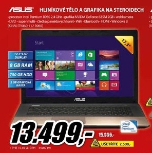notebook ASUS 17,3\