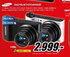 digitální fotoaparát SAMSUNG 14,2Mpx