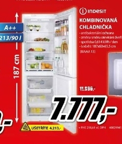 kombinovaná chladnička INDESIT