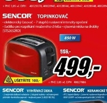 topinkovač SENCOR 850W