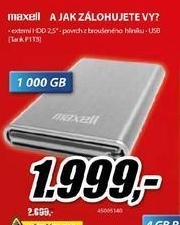 MAXELL 1 GB externí disk
