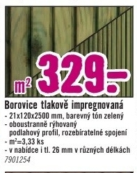 borovice tlakově impregnovaná