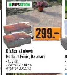 zámková dlažba Holland Fenix, Kalahari