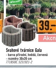 svahové tvárnice Gala , přírodní , hnědá, červená