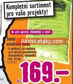 suchá asfaltová směs