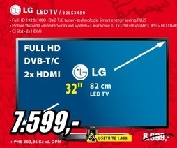 televizor FULL HD LG  LED 82cm