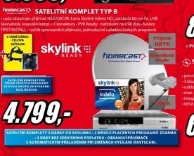 satelitní komplet HOMECAST