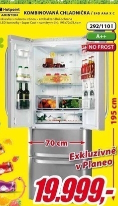 kombinovaná chladnička ARISTON Hotpoint