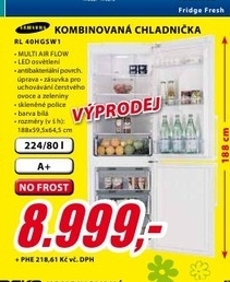 kombinovaná chladnička SAMSUNG bílá