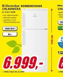 kombinovaná chladnička ELECTROLUX EJ2301AOW