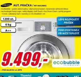 automatická pračka SAMSUNG WF 0602WKE