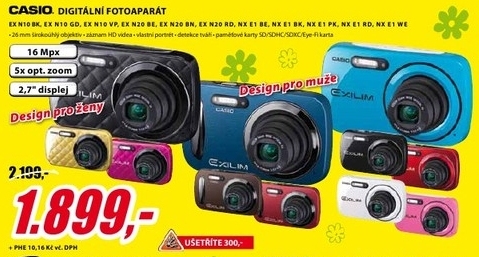 digitální fotoaparát CASIO 16 Mpx