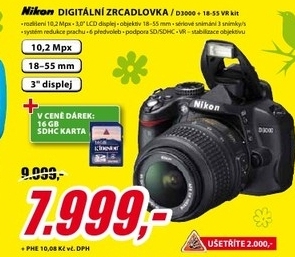 digitální fotoaparát NIKON 10,2 Mpx