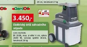drtič zahradního odpadu