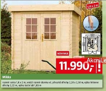 dřevěný zahradní domek Mikka