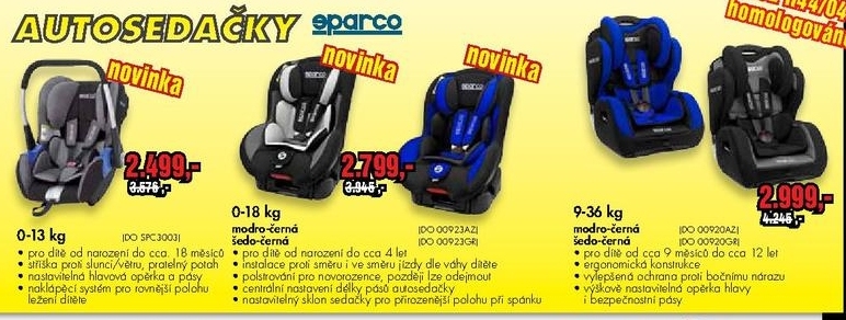 autosedačky EPARCO