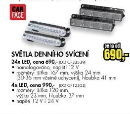 světla pro denní svícení