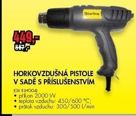 horkovzdušná pistole STARLINE