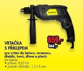 příklepová vrtačka STARLINE 850W