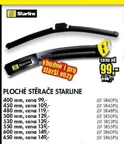 ploché stěrače STARLINE