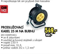 prodlužovací kabel CAR FACE 25m