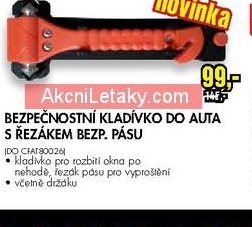 bezpečnostní kladívko s řezákem bezpeč. pásu