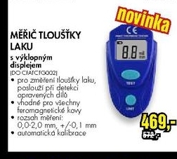 měřič tloušťky laku