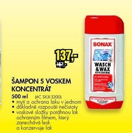 šampon s voskem SONAX , koncentrát