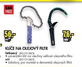 klíče na olejové filtry