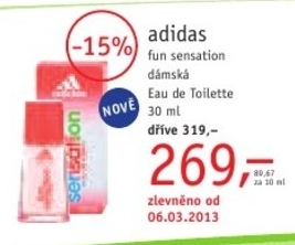 Adidas Fun Sensation, Eau de Toillette