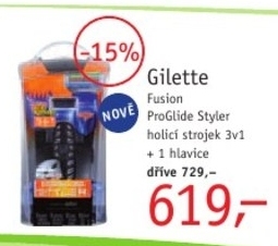 Gilette Fusion ProGlide Styler, holící strojek 3v1