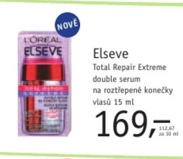 Elseve Total Repait Extreme, double serum na roztřepené konečky vlasů